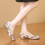 Elegantly Crafted Luxury Genuine Leather Handmade Women’s Shoes(Echengdu2460)