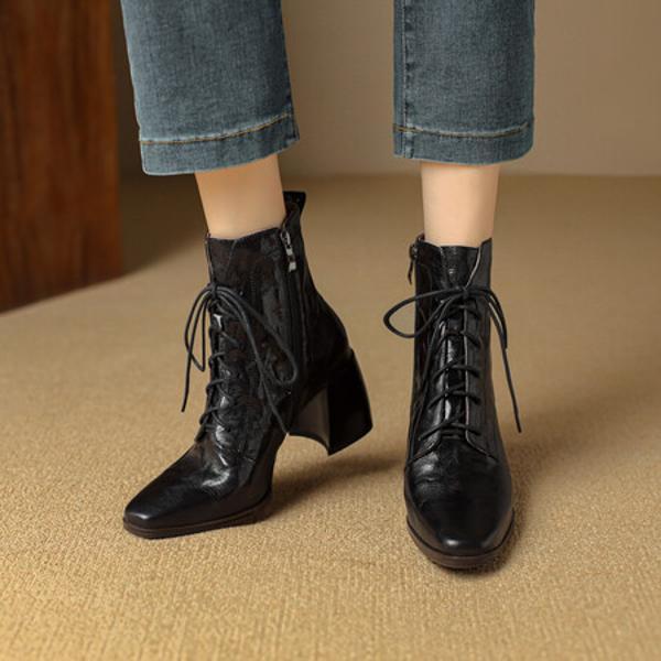 Handcrafted Luxury Leather Women's Shoes, Elegance in Every Stitch(Echengdu2457)