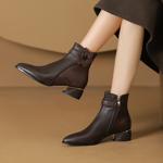 Handcrafted Luxe Leather Women's Shoes: Elegance in Every Stitch(Echengdu2482)