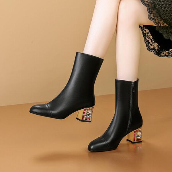 Luxury Handcrafted Leather Women's Shoes - Elegance(Echengdu2453)