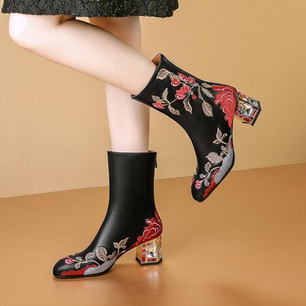 Elegant Handcrafted Genuine Leather Women's Shoes of Luxury。(Echengdu1月-64)