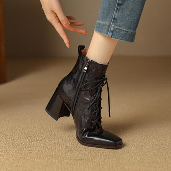 Exquisite Handcrafted Leather Women's Shoes: Luxury, Elegance, and Superior Quality(Echengdu1月-57)