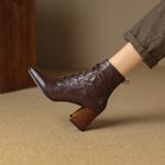 Exquisite Handcrafted Leather Women's Shoes: Luxury, Elegance, and Superior Quality(Echengdu1月-57)