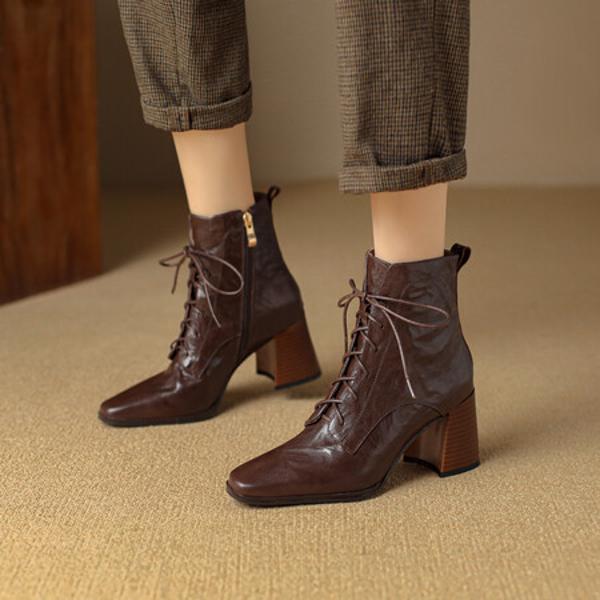 Exquisite Handcrafted Leather Women's Shoes: Luxury, Elegance, and Superior Quality(Echengdu1月-57)