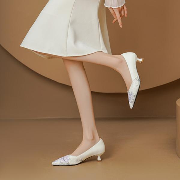 Handcrafted Genuine Leather Women's Shoes: Luxurious Elegance.(Echengdu2509)