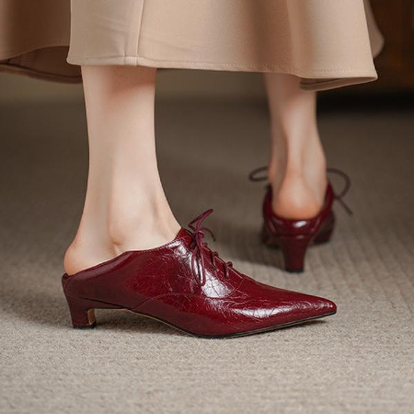 Exquisite Craftsmanship: Luxurious Handmade Leather Women's Shoes(Echengdu2519)