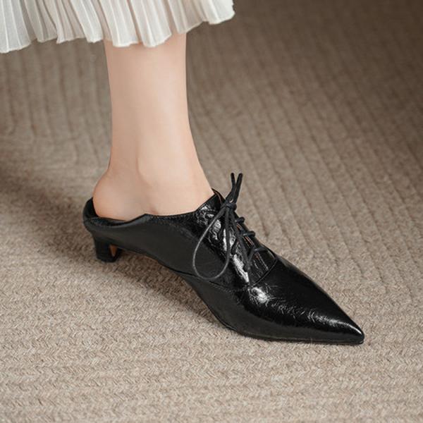 Exquisite Craftsmanship: Luxurious Handmade Leather Women's Shoes(Echengdu2519)