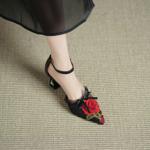 Elegant Handcrafted Genuine Leather Women's Shoes - Luxury Craftsmanship(Echengdu2520)