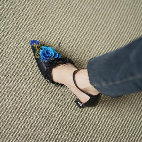 Elegant Handcrafted Genuine Leather Women's Shoes - Luxury Craftsmanship(Echengdu2520)