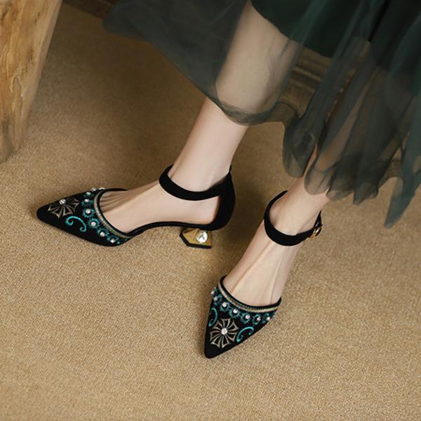 Handcrafted Leather Women's Shoes - Elegance in Every Stitch, Luxury Awaits(Echengdu2524)