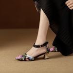 Elegant Handmade Leather Women’s Shoes of Luxury Quality(Echengdu2523)