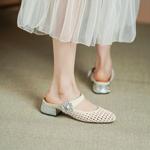 Elegant Luxury Handmade Leather Women's Shoes(Echengdu2526)