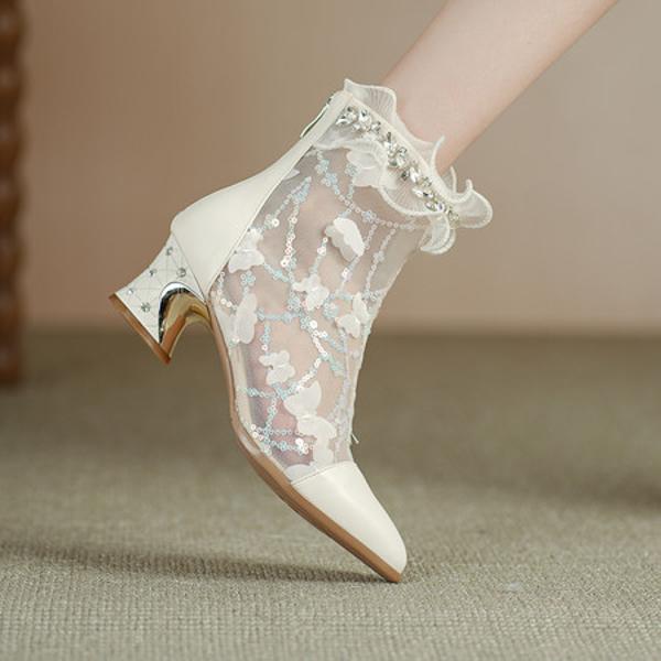 Handcrafted Genuine Leather Women's Shoes: Elegant Luxury Awaits(Echengdu2527)