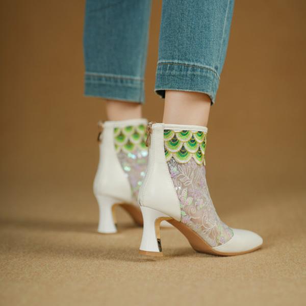 Exquisite Handcrafted Leather Women's Shoes for Elegance(Echengdu2531)