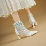 Exquisite Handcrafted Leather Women's Shoes for Elegance(Echengdu2531)