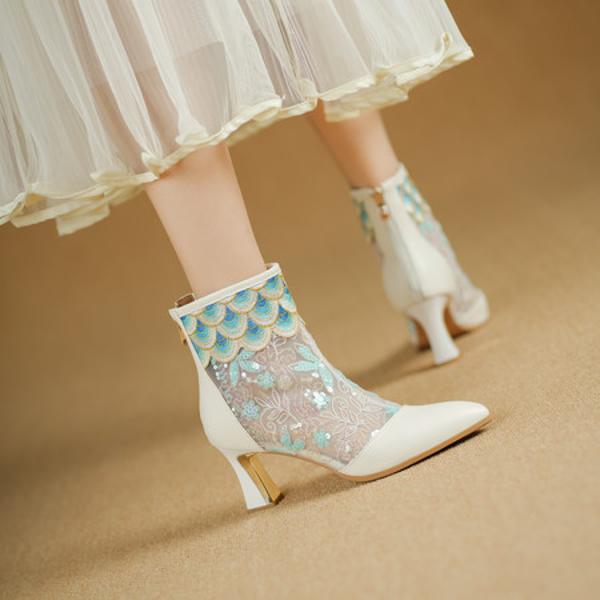 Exquisite Handcrafted Leather Women's Shoes for Elegance(Echengdu2531)