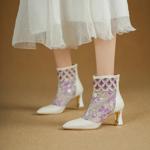 Exquisite Handcrafted Leather Women's Shoes for Elegance(Echengdu2531)