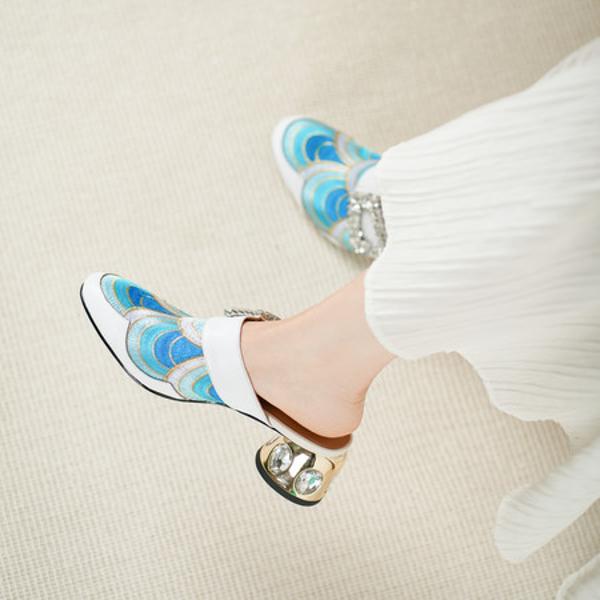 Exquisite Handcrafted Leather Women's Shoes, Luxurious Elegance(Echengdu2528)