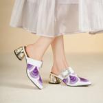 Exquisite Handcrafted Leather Women's Shoes, Luxurious Elegance(Echengdu2528)