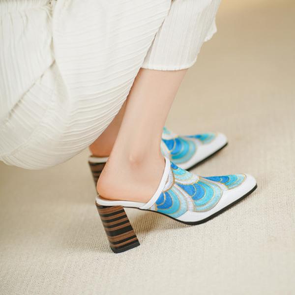 Exquisite Handcrafted Leather Women's Shoes: Luxury, Elegance, and Quality(Echengdu2529)