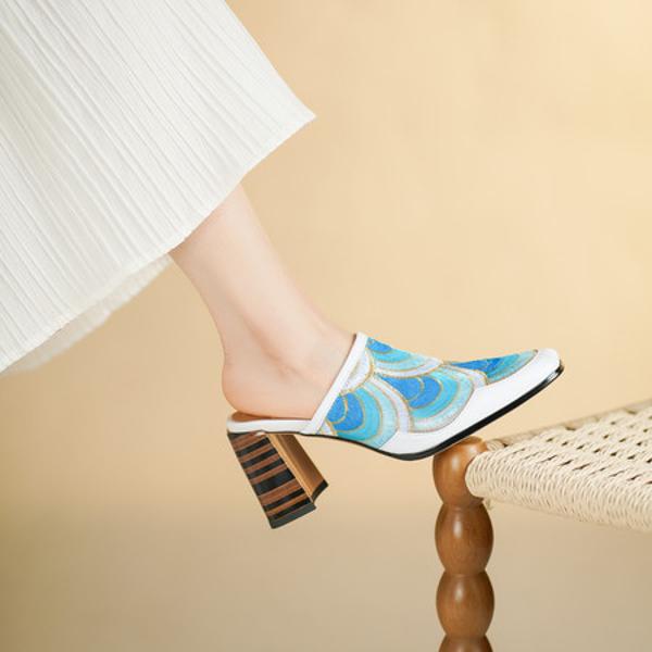 Exquisite Handcrafted Leather Women's Shoes: Luxury, Elegance, and Quality(Echengdu2529)