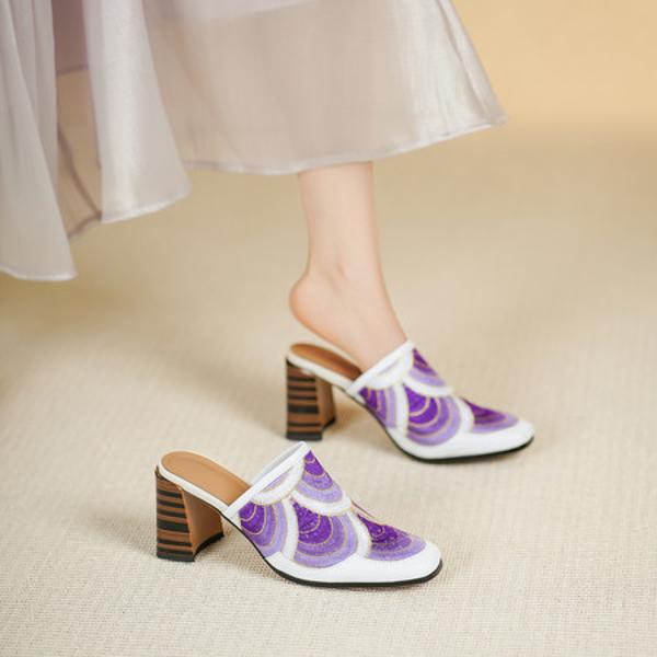 Exquisite Handcrafted Leather Women's Shoes: Luxury, Elegance, and Quality(Echengdu2529)