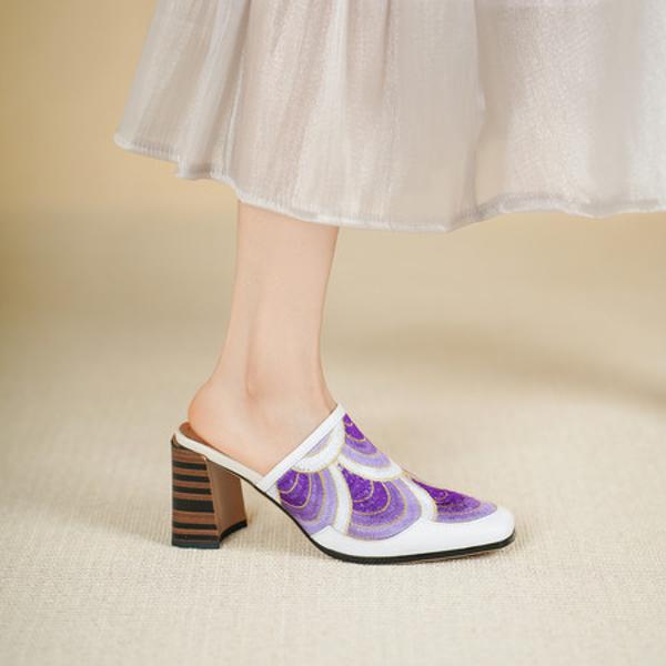 Exquisite Handcrafted Leather Women's Shoes: Luxury, Elegance, and Quality(Echengdu2529)