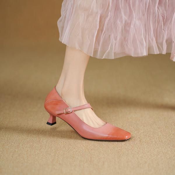 Elegant Handcrafted Leather Women's Shoes - Luxury Quality(Echengdu2534)