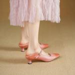 Elegant Handcrafted Leather Women's Shoes - Luxury Quality(Echengdu2534)