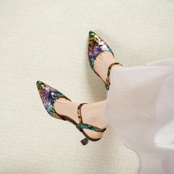 Elegant Luxury Handcrafted Genuine Leather Women's Shoes(Echengdu2537)