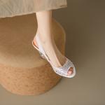 Elegant Handcrafted Leather Women's Shoes of Luxe Quality(Echengdu2538)