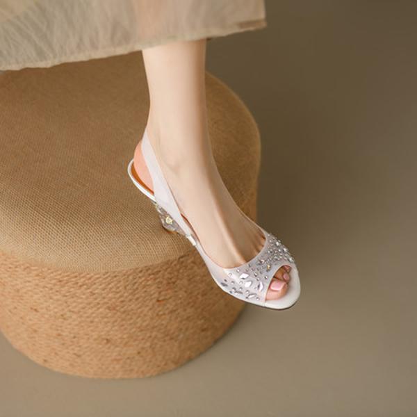 Elegant Handcrafted Leather Women's Shoes of Luxe Quality(Echengdu2538)