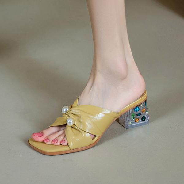 Handcrafted Luxury Leather Women’s Shoes: Elegant Artistry and Superior Quality(EchengduZYR002)