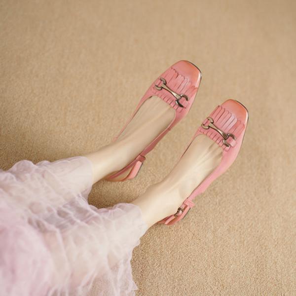 Handcrafted Genuine Leather Women’s Shoes: Elegant Luxury and Craftsmanship(Echengdu2546)