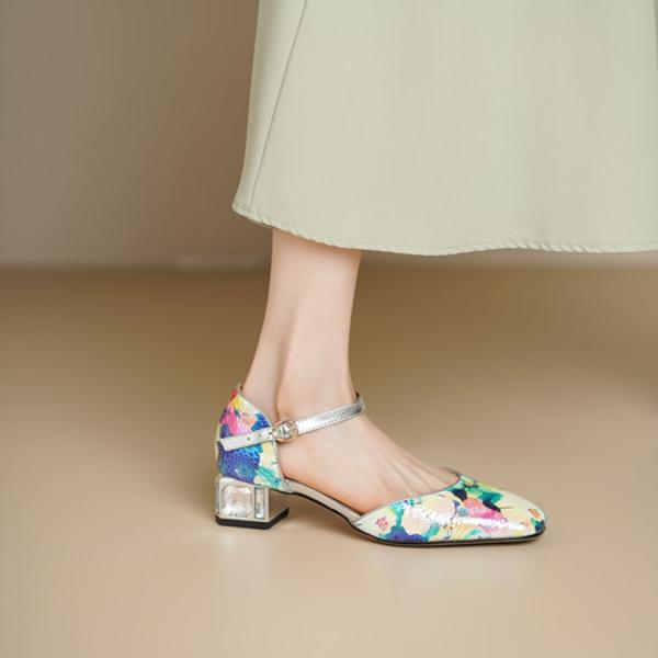 Elegant Handcrafted Leather Women's Shoes for Luxury Style(Echengdu2551)