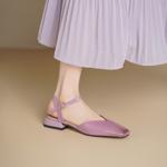 Handcrafted Luxury Leather Women's Shoes with Exquisite Craftsmanship(Echengdu2555)