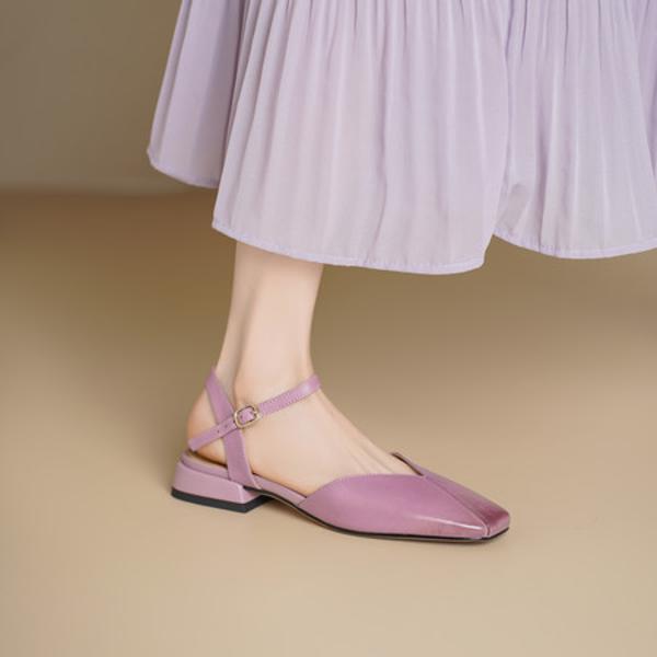 Handcrafted Luxury Leather Women's Shoes with Exquisite Craftsmanship(Echengdu2555)