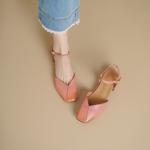 Handcrafted Luxury Leather Women's Shoes with Exquisite Craftsmanship(Echengdu2555)