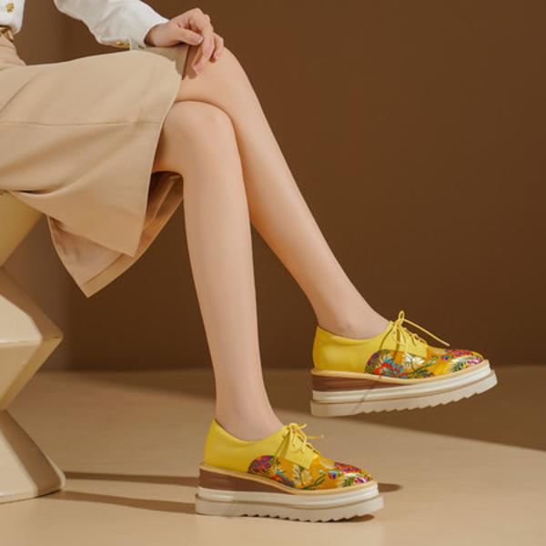 Exquisite Handcrafted Genuine Leather Women's Shoes for Elegance(Echengdu1月-08)