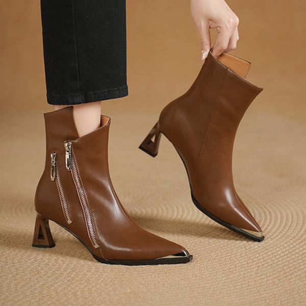 Handcrafted Luxury Leather Women's Shoes: Elegance in Every Stitch(Echengdu2556)