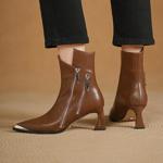 Handcrafted Luxury Leather Women's Shoes: Elegance in Every Stitch(Echengdu2556)