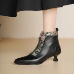 Exquisite Handcrafted Leather Women’s Shoes: Elegant Luxury(Echengdu2563)