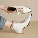 Exquisite Handcrafted Leather Women’s Shoes: Elegant Luxury(Echengdu2563)