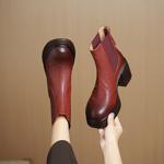 Handcrafted Leather Women's Shoes: Elegance in Every Stitch(Echengdu2561)