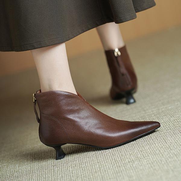 Elegantly Crafted Genuine Leather Handcrafted Women’s Shoes(Echengdu2575)