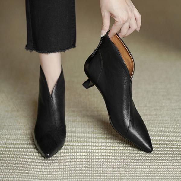 Elegantly Crafted Genuine Leather Handcrafted Women’s Shoes(Echengdu2575)