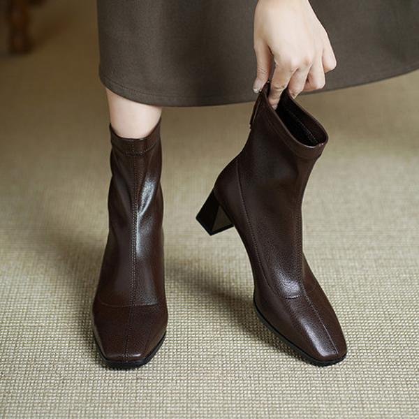 Elegant Handcrafted Genuine Leather Women's Shoes – Luxury Craftsmanship(Echengdu2579)