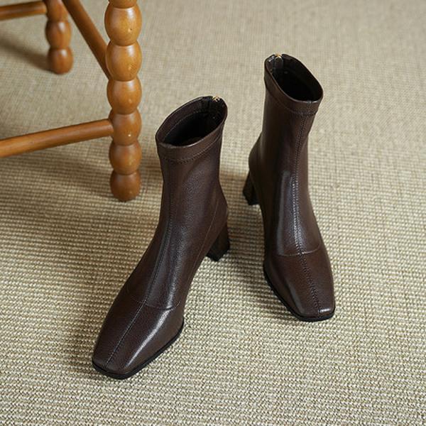 Elegant Handcrafted Genuine Leather Women's Shoes – Luxury Craftsmanship(Echengdu2579)