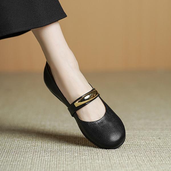 Handcrafted Leather Women's Shoes: Elegant Luxury with Fine Craftsmanship(Echengdu2571)