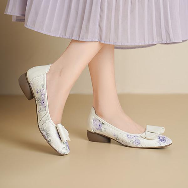 Handcrafted Genuine Leather Women's Shoes - Luxurious Elegance(Echengdu2583)